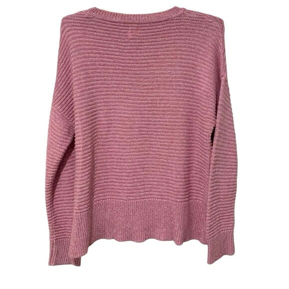 Joie | Sweater Pink Pullover Crewneck Button Detail- Size Large - Picture 9 of 9
